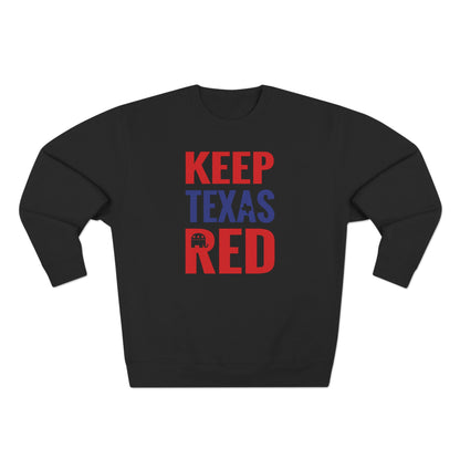 Keep Texas Red - Ladies Crewneck Sweatshirt