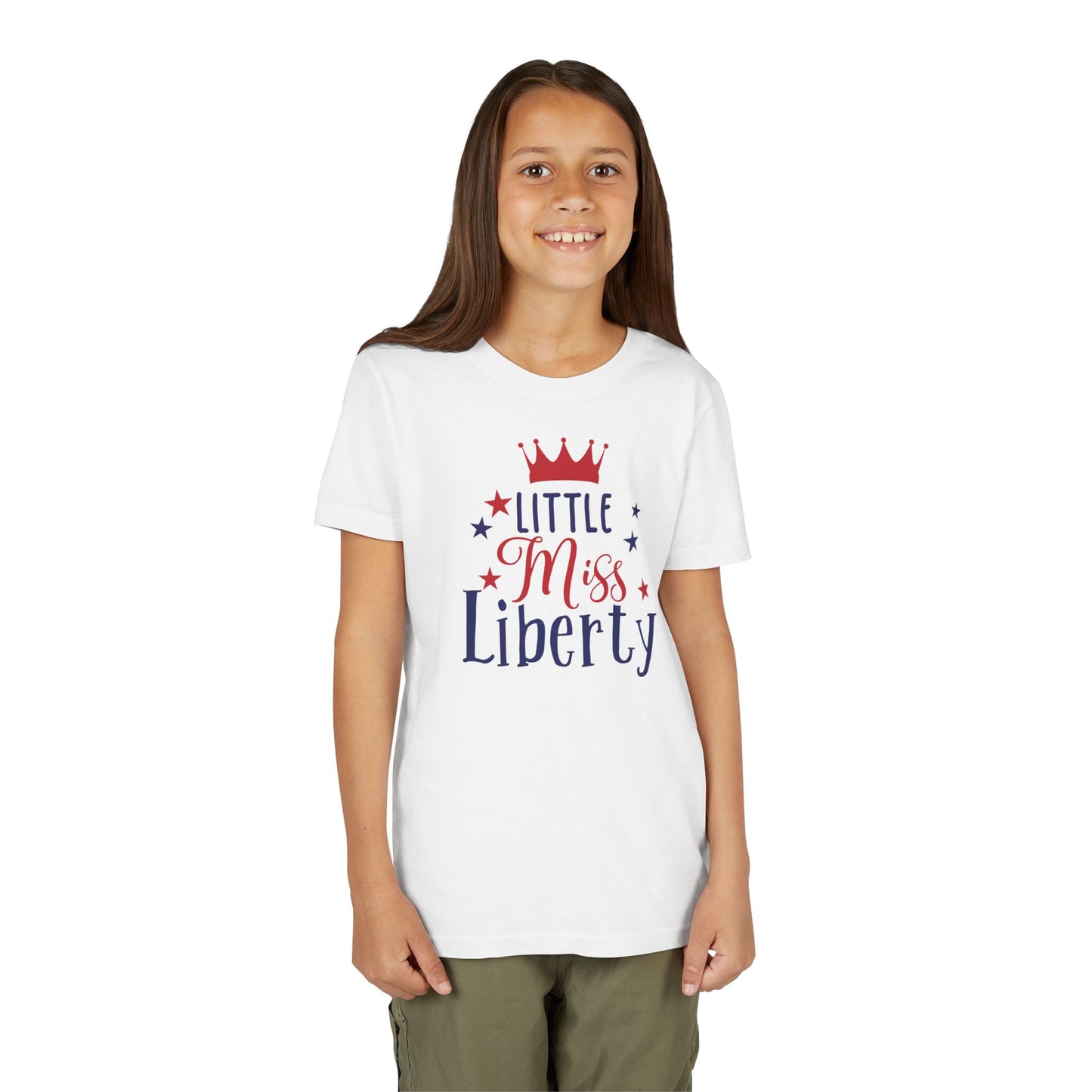 Little Miss Liberty - Girls Youth Short Sleeve Tee