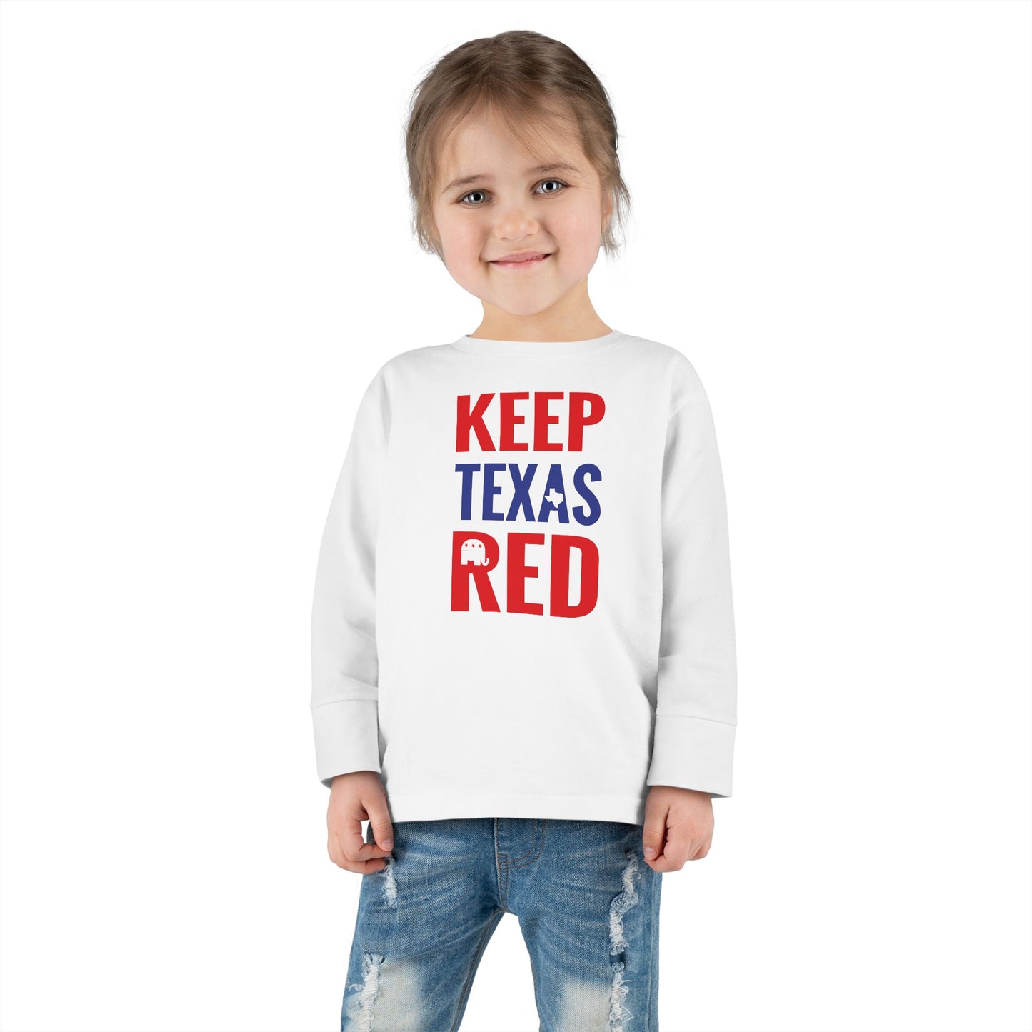 Keep Texas Red - Toddler Long Sleeve Tee