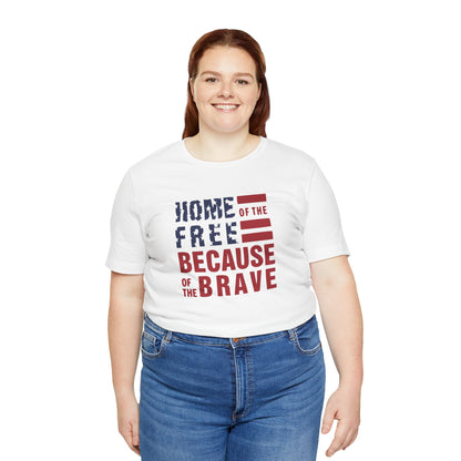 Home Of The Free - Ladies Jersey Short Sleeve Tee