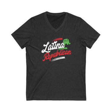 Latina Republican - Ladies Jersey Short Sleeve V-Neck Tee