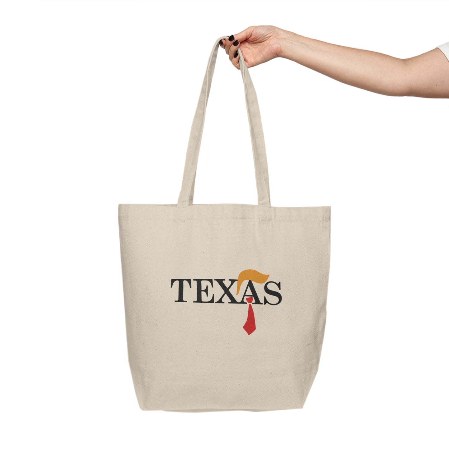 Texas Trump Tie - Canvas Shopping Tote