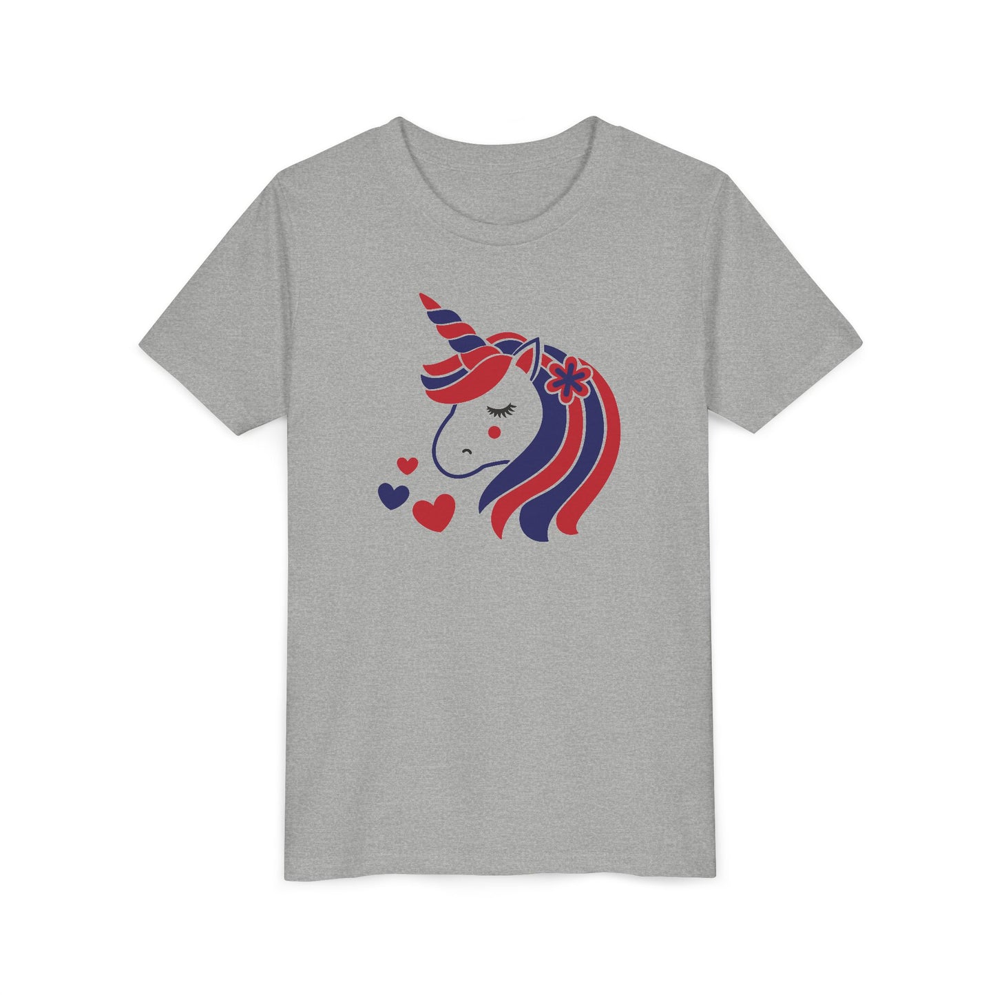 American Unicorn - Girls Youth Short Sleeve Tee