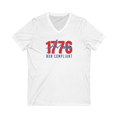 1776 Non Compliant - Men's Jersey Short Sleeve V-Neck Tee