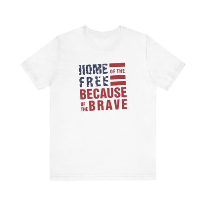 Home Of The Free - Ladies Jersey Short Sleeve Tee