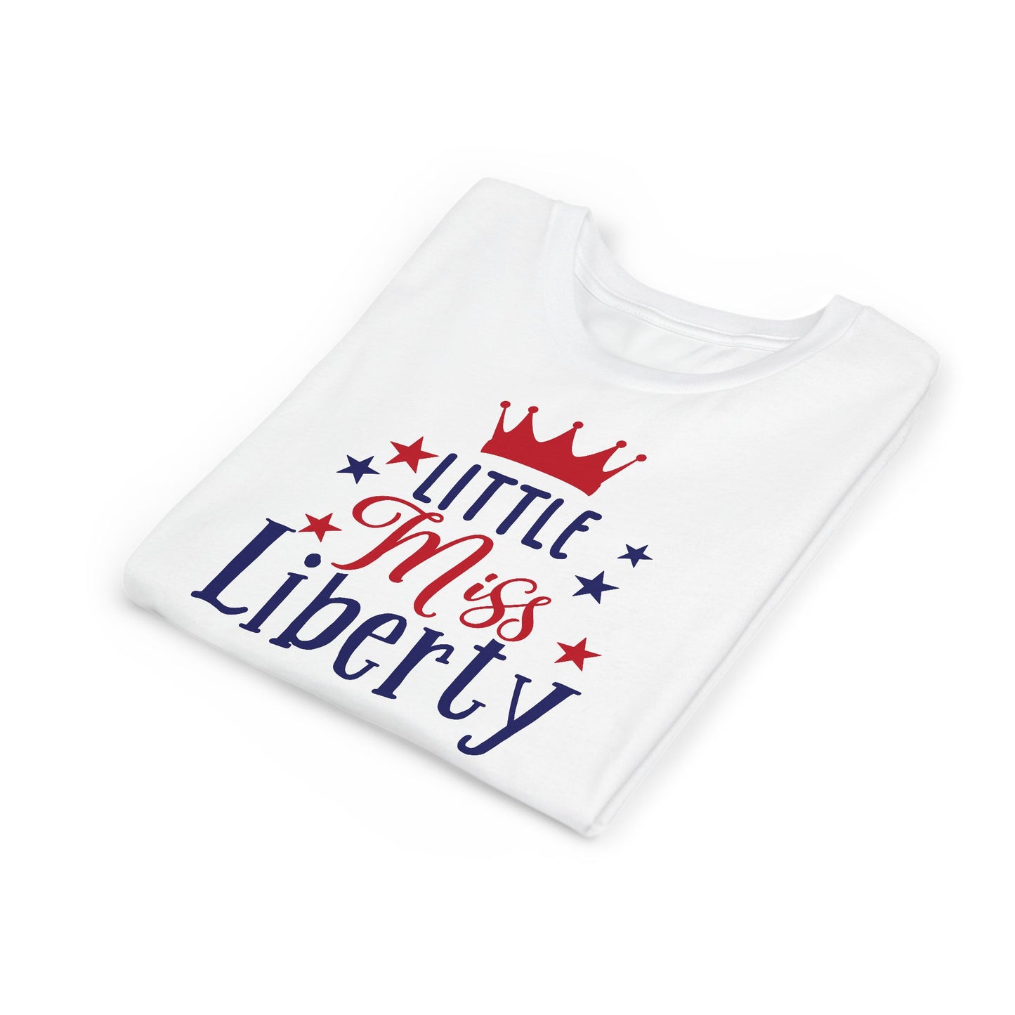 Little Miss Liberty - Girls Youth Short Sleeve Tee