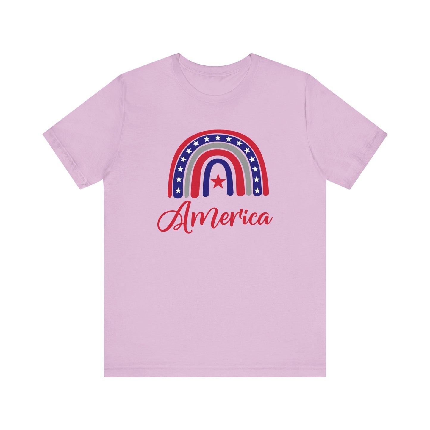 America Rainbow - Ladies Jersey Short Sleeve Tee