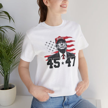 Trump 45 47 -  Ladies Jersey Short Sleeve Tee