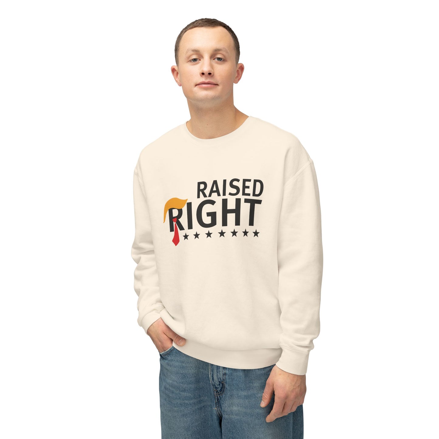 Raised Right - Men's Lightweight Crewneck Sweatshirt