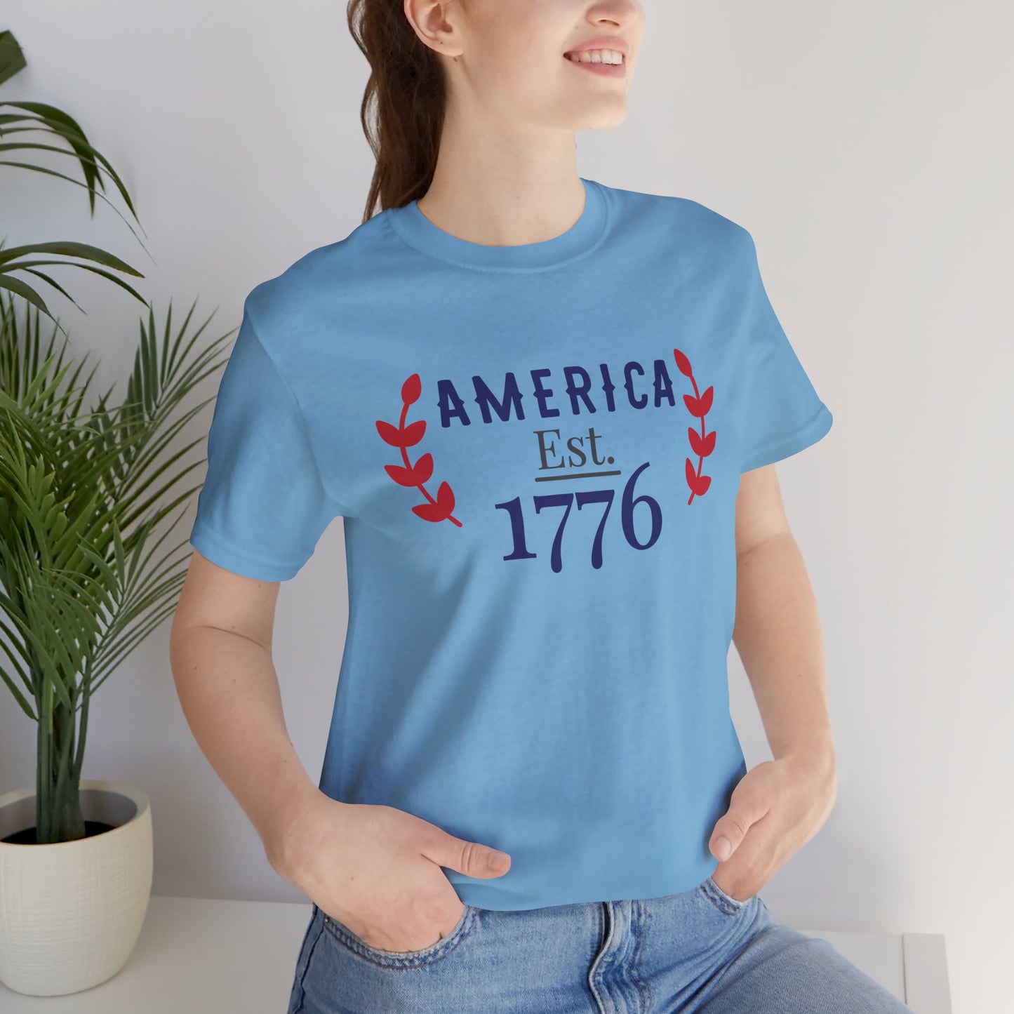 America Est. 1776 - Ladies Jersey Short Sleeve Tee