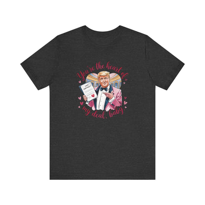 Trump Valentine's Heart Of My Deal - Ladies Jersey Short Sleeve Tee