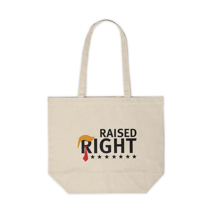 Raised Right - Canvas Shopping Tote