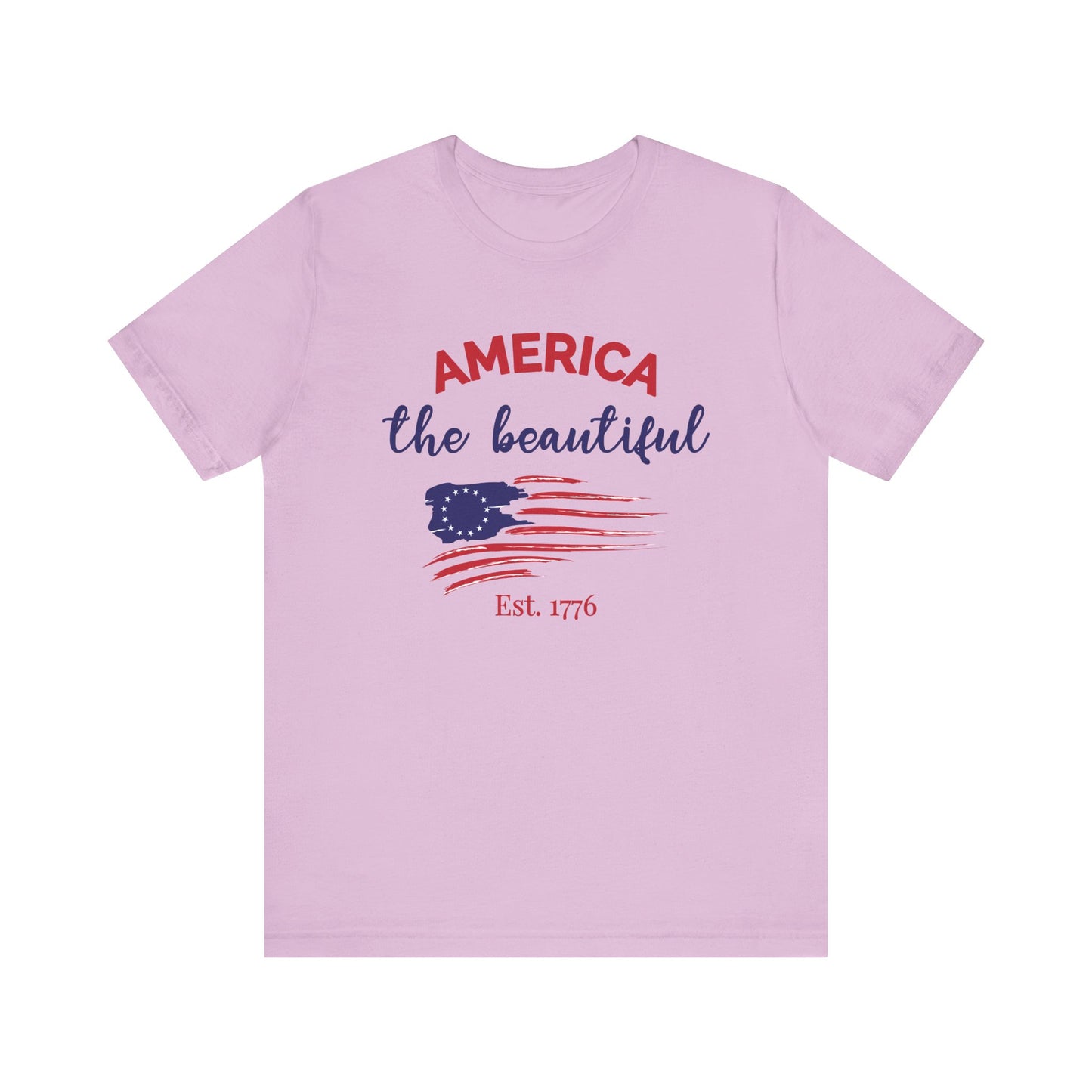 America The Beautiful - Ladies Jersey Short Sleeve Tee