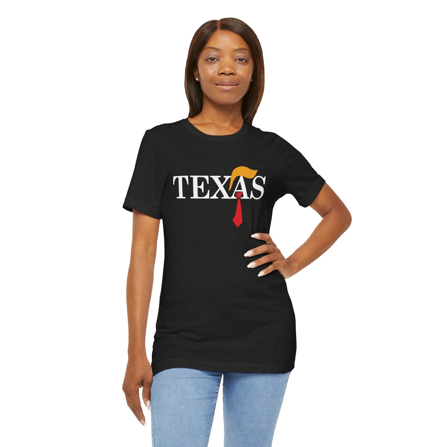 Texas Trump Tie - Ladies Jersey Short Sleeve Tee