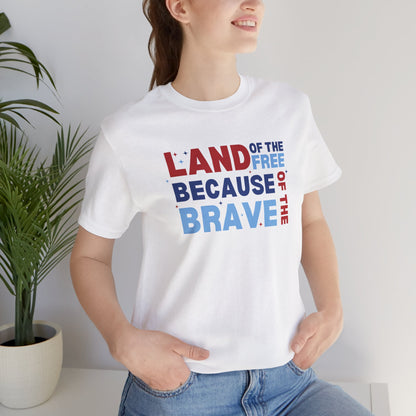 Land Of The Free - Ladies Jersey Short Sleeve Tee