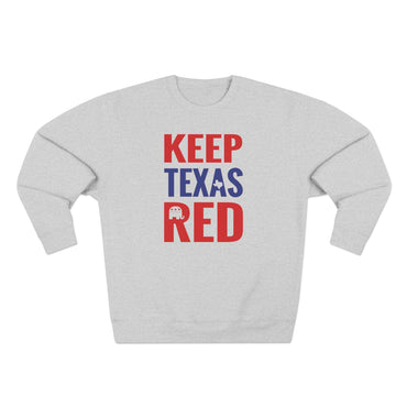 Keep Texas Red - Ladies Crewneck Sweatshirt