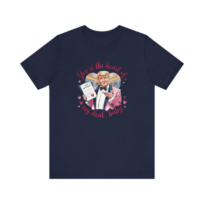 Trump Valentine's Heart Of My Deal - Ladies Jersey Short Sleeve Tee