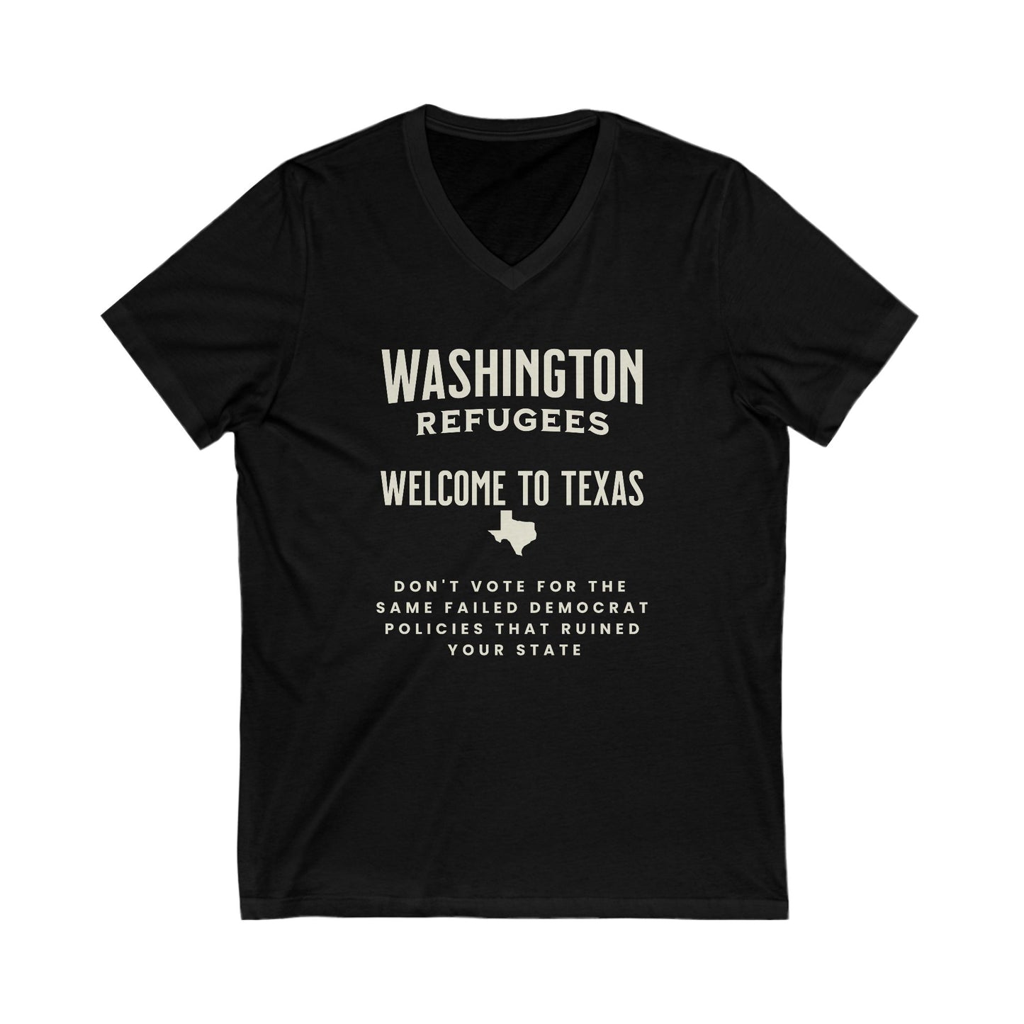 Washington Refugees - Ladies Jersey Short Sleeve V-Neck Tee