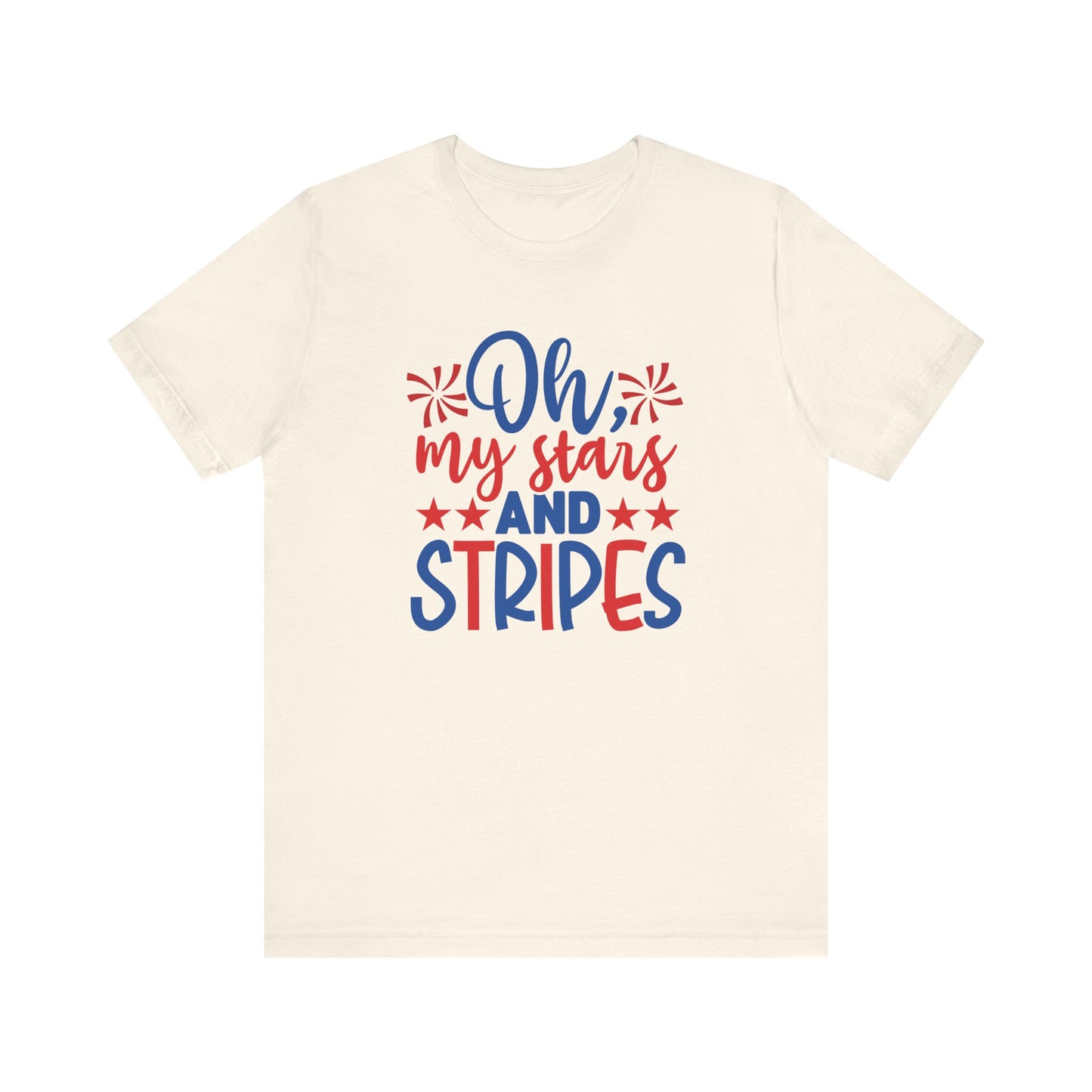 Oh My Stars And Stripes - Ladies Jersey Short Sleeve Tee