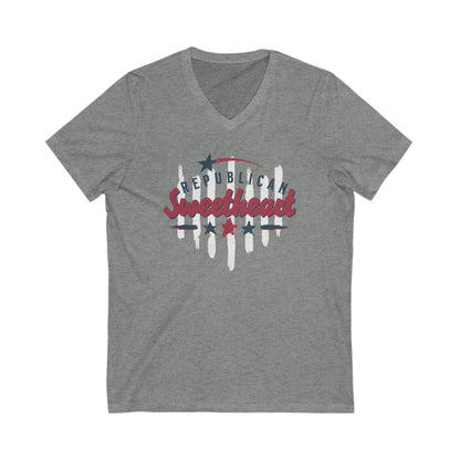 Republican Sweetheart - Jersey Short Sleeve V-Neck Tee