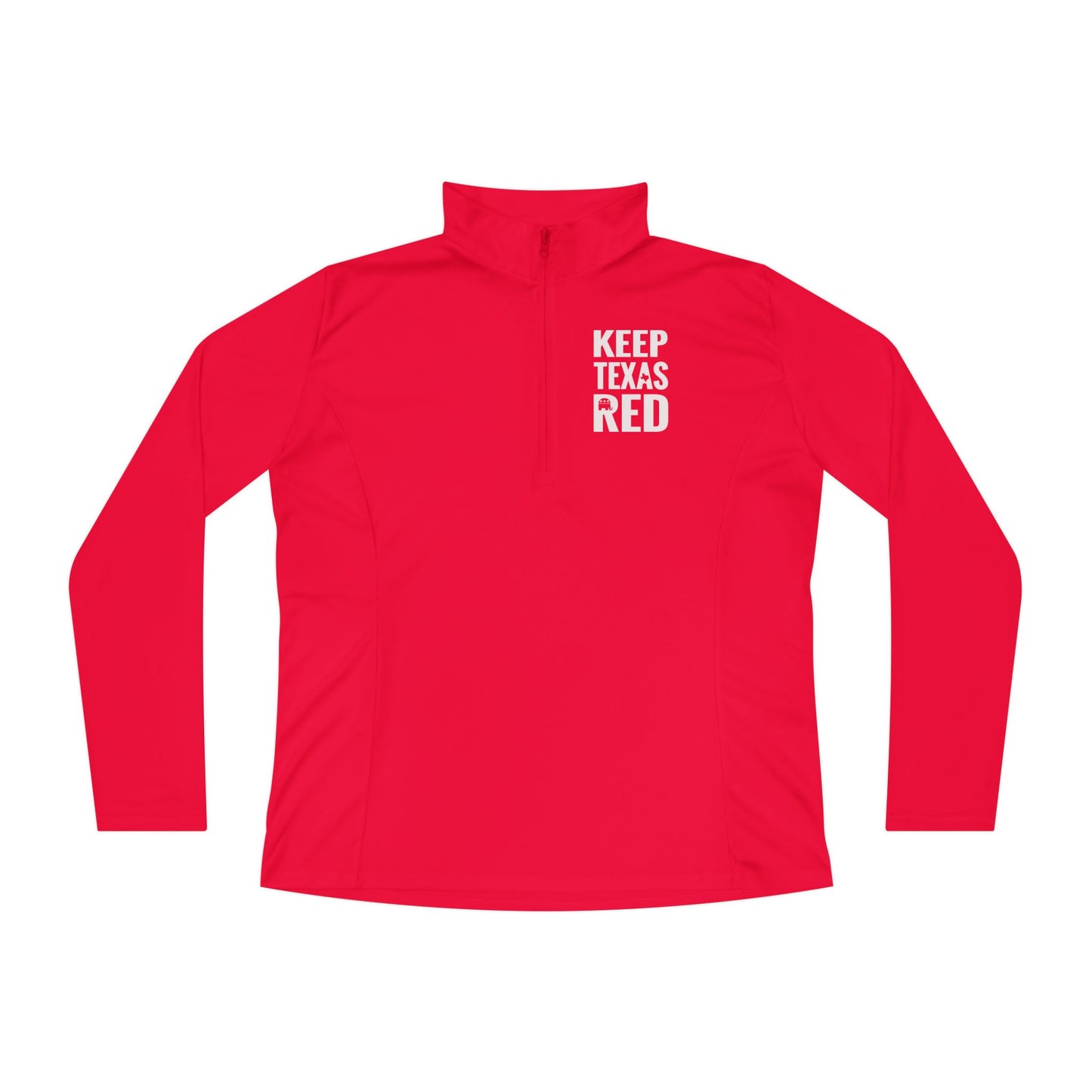 Keep Texas Red - Ladies Quarter-Zip Pullover