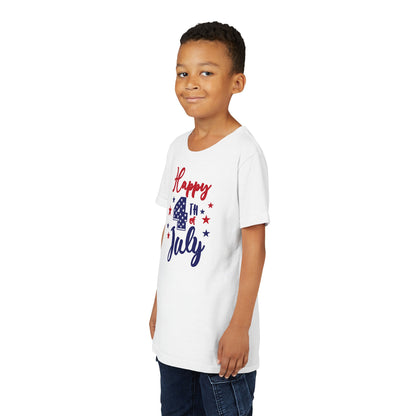 Happy 4th of July - Boys Youth Short Sleeve Tee