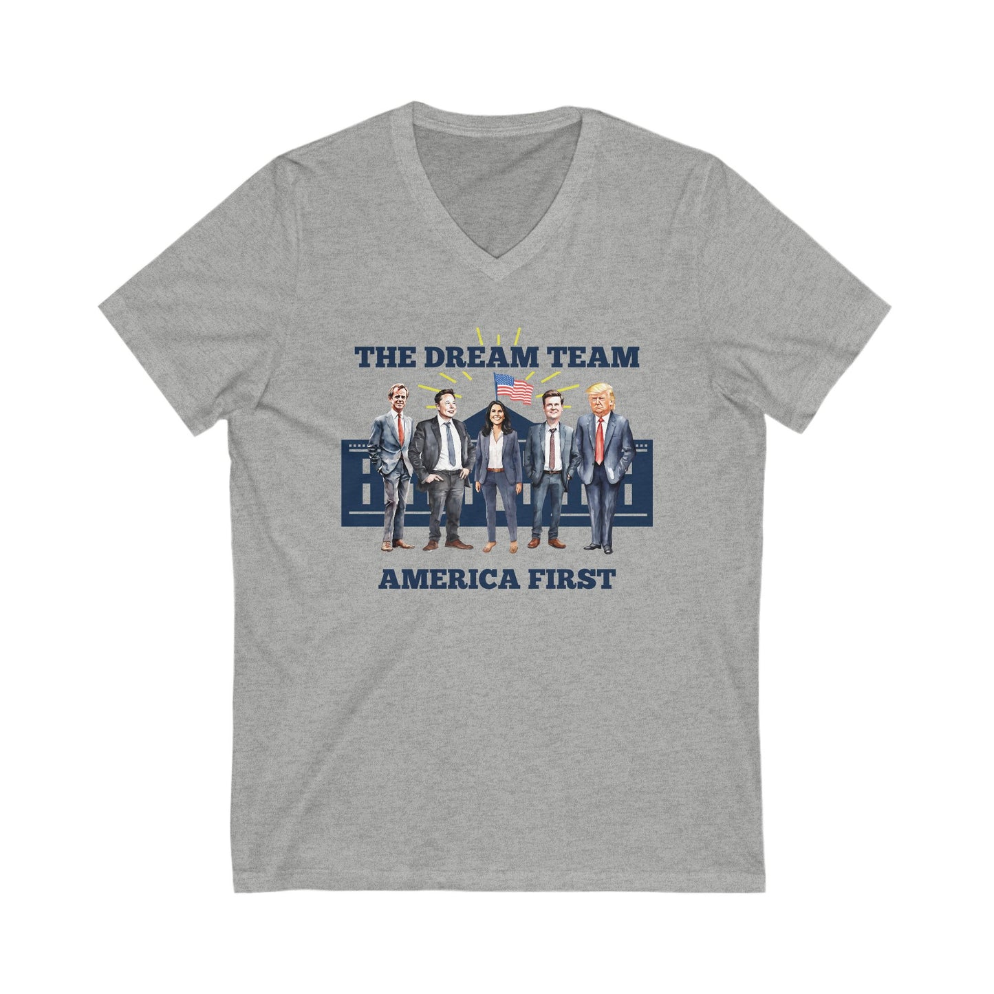 The Dream Team - Men's Jersey Short Sleeve V-Neck Tee