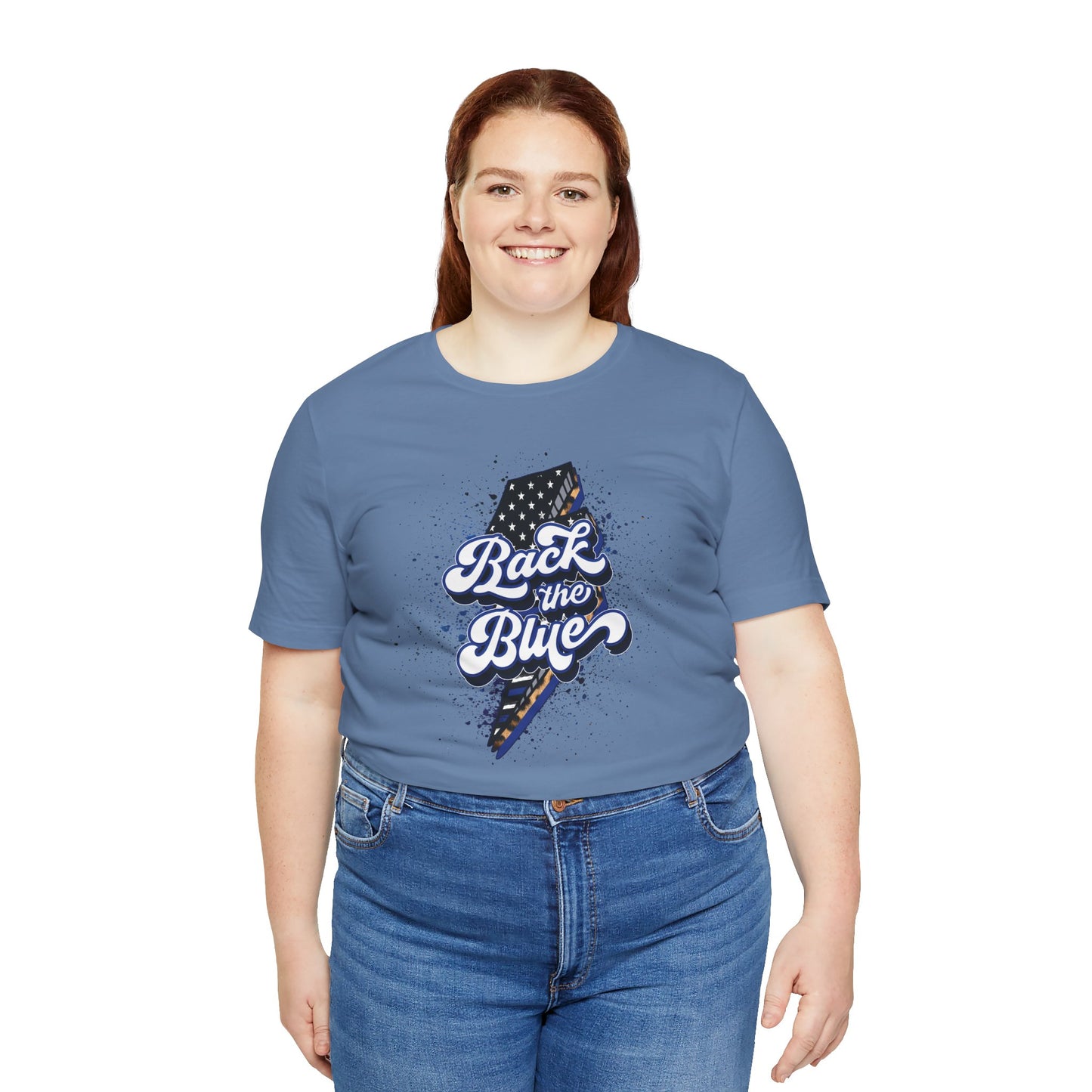 Back The Blue - Ladies Jersey Short Sleeve Tee