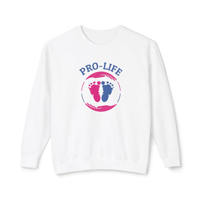 Pro Life - Men's Lightweight Crewneck Sweatshirt