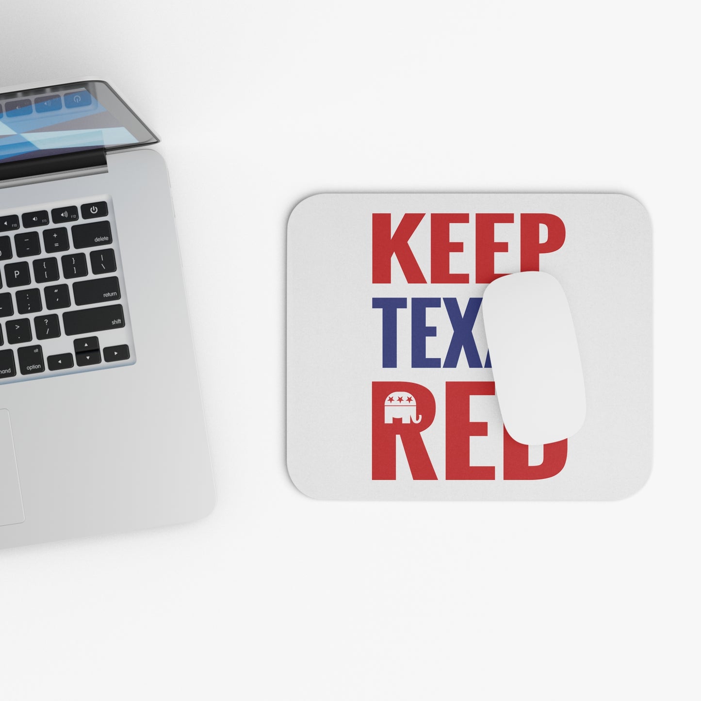 Keep Texas Red - Mouse Pad (Rectangle) - White