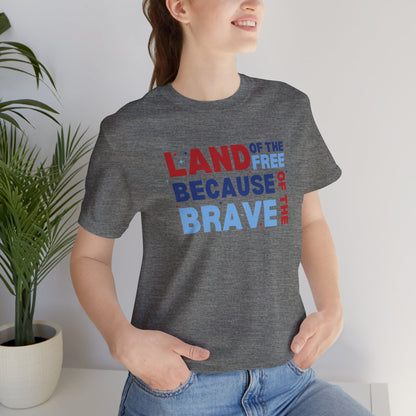 Land Of The Free - Ladies Jersey Short Sleeve Tee