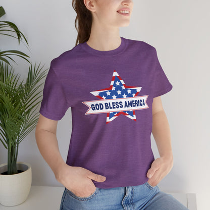 God Bless America - Ladies Jersey Short Sleeve Tee