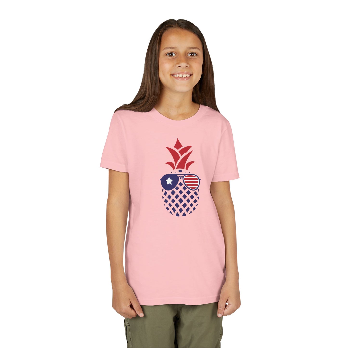 American Pineapple - Girls Youth Short Sleeve Tee