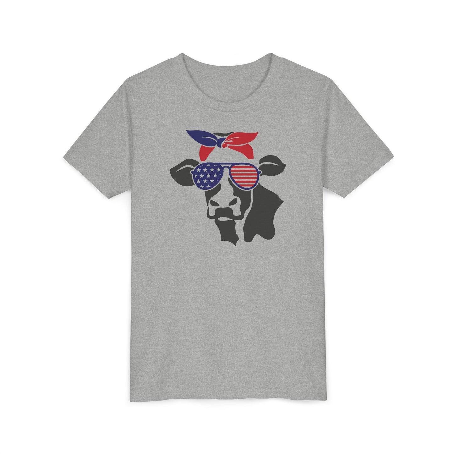 American Cow - Girls Youth Short Sleeve Tee