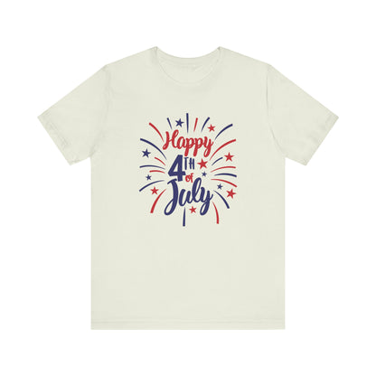 Happy 4th Of July - Ladies Jersey Short Sleeve Tee