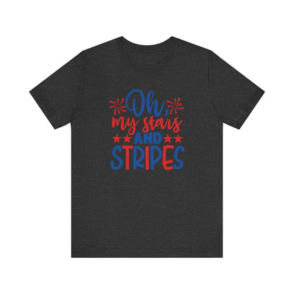 Oh My Stars And Stripes - Ladies Jersey Short Sleeve Tee