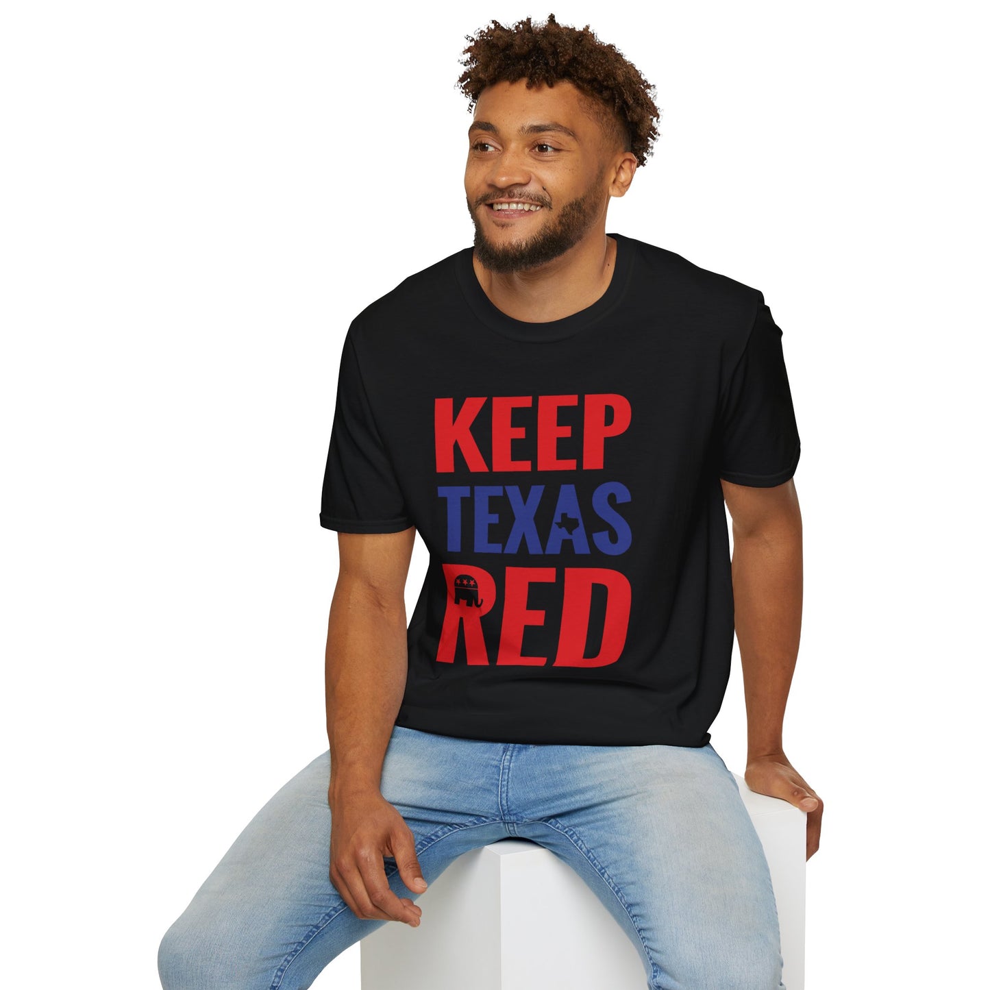 Keep Texas Red -  Men's Softstyle T-Shirt