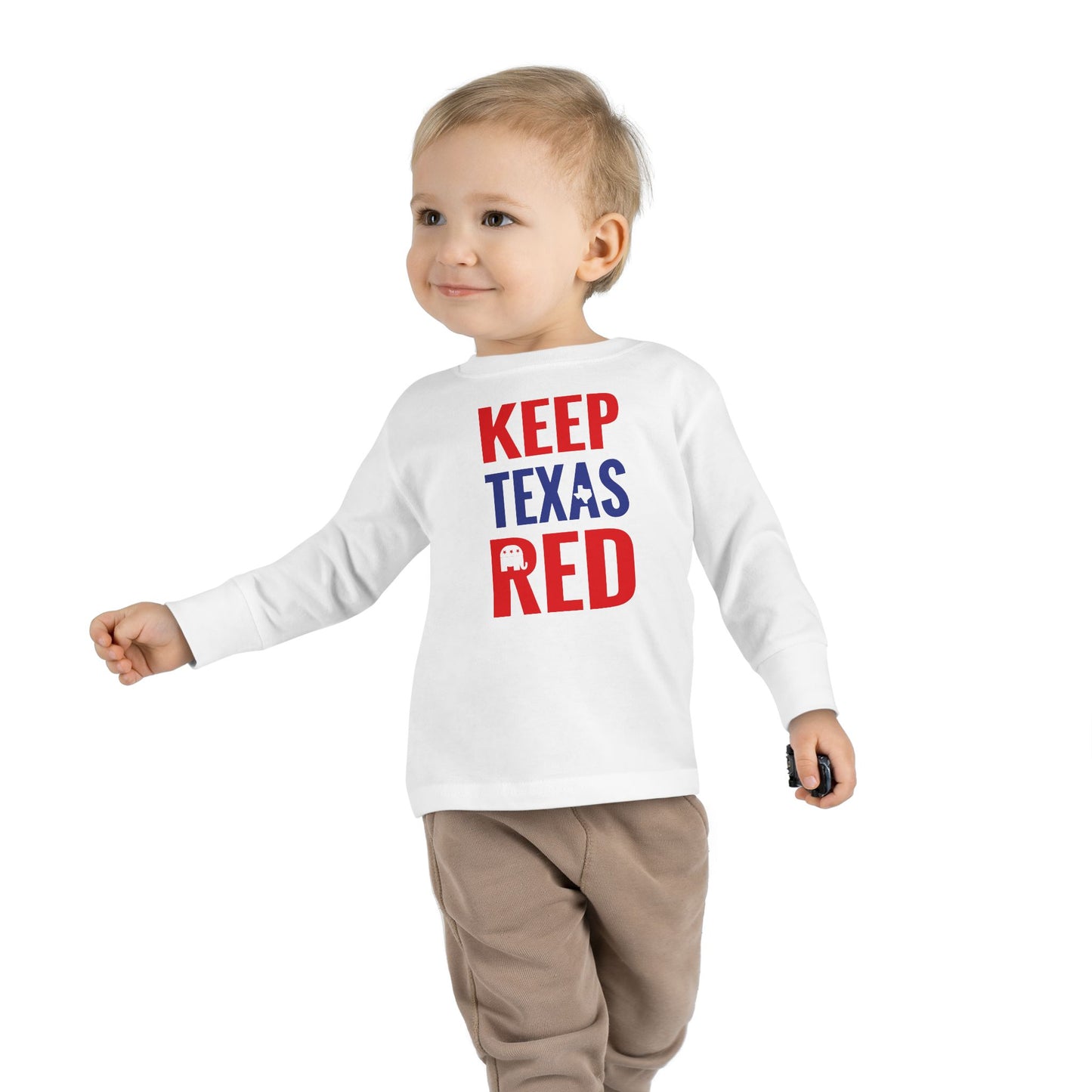 Keep Texas Red - Toddler Long Sleeve Tee