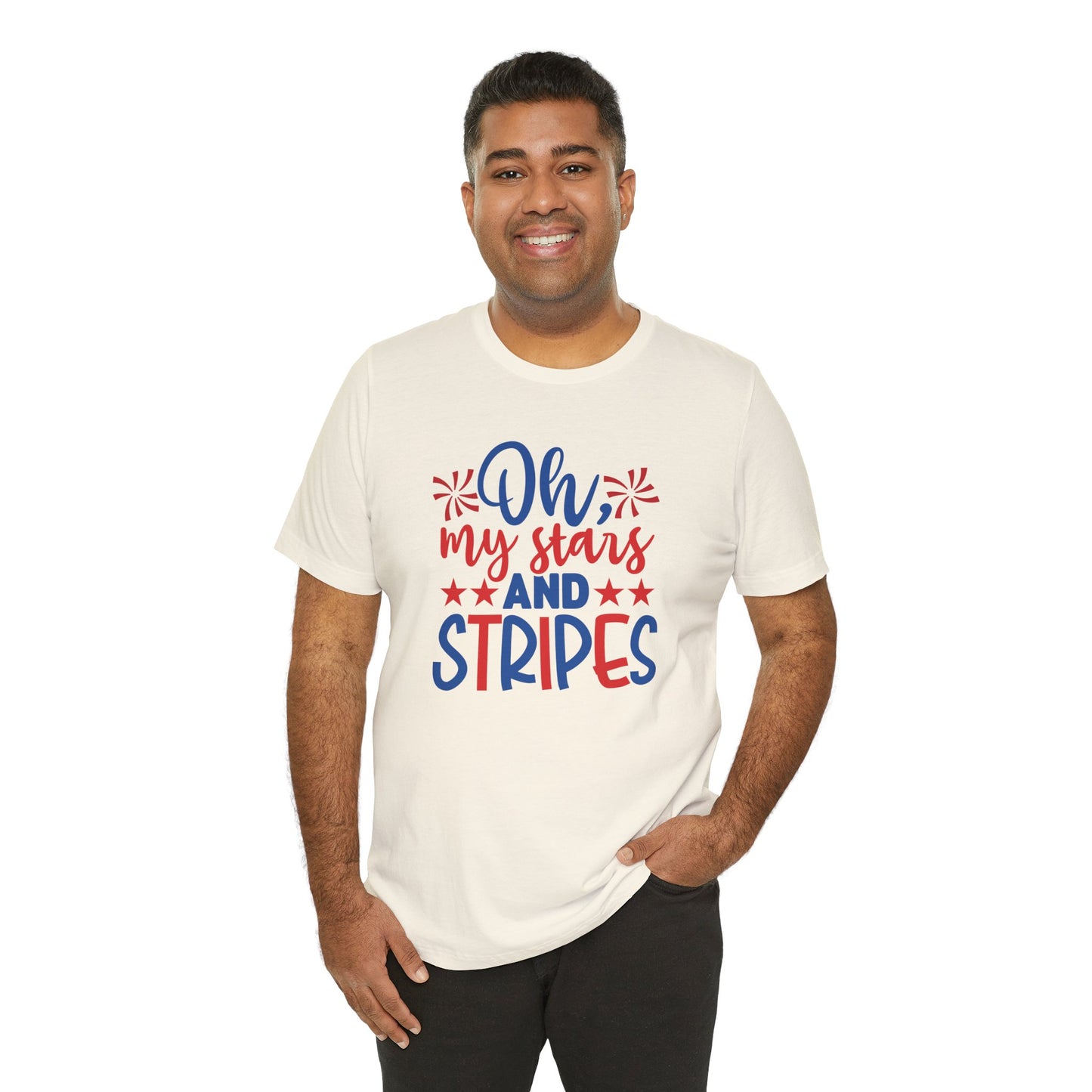 Oh My Stars And Stripes - Men's Jersey Short Sleeve Tee