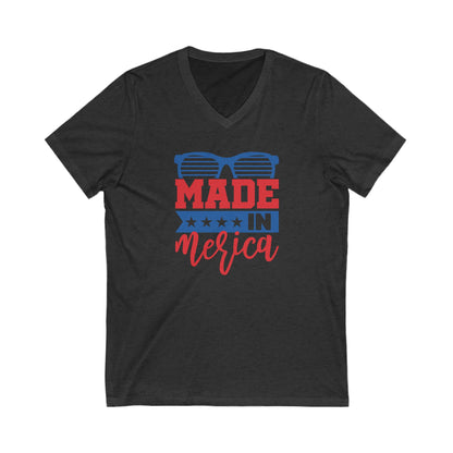 Made In Merica - Jersey Short Sleeve V-Neck Tee