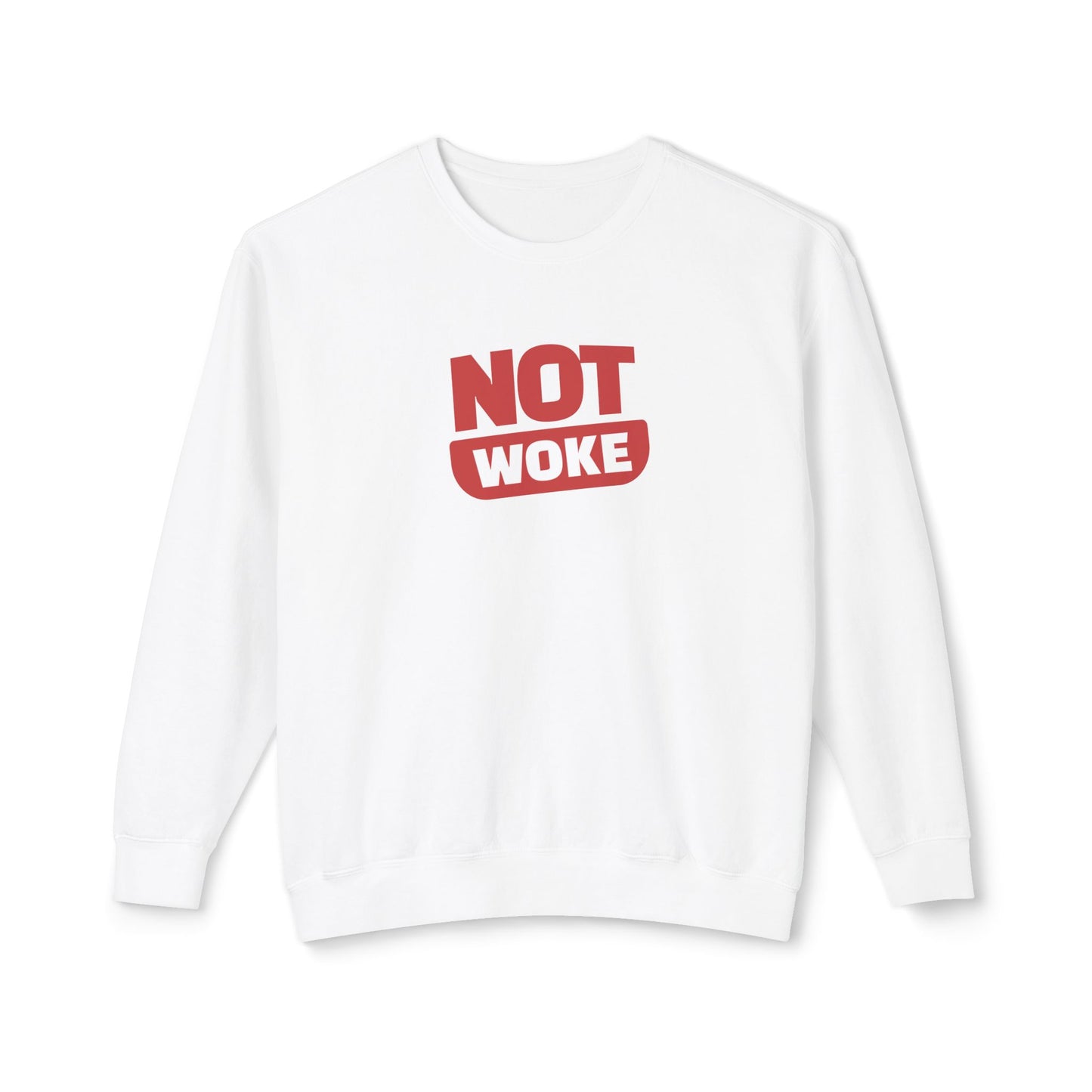 Not Woke - Men's Lightweight Crewneck Sweatshirt