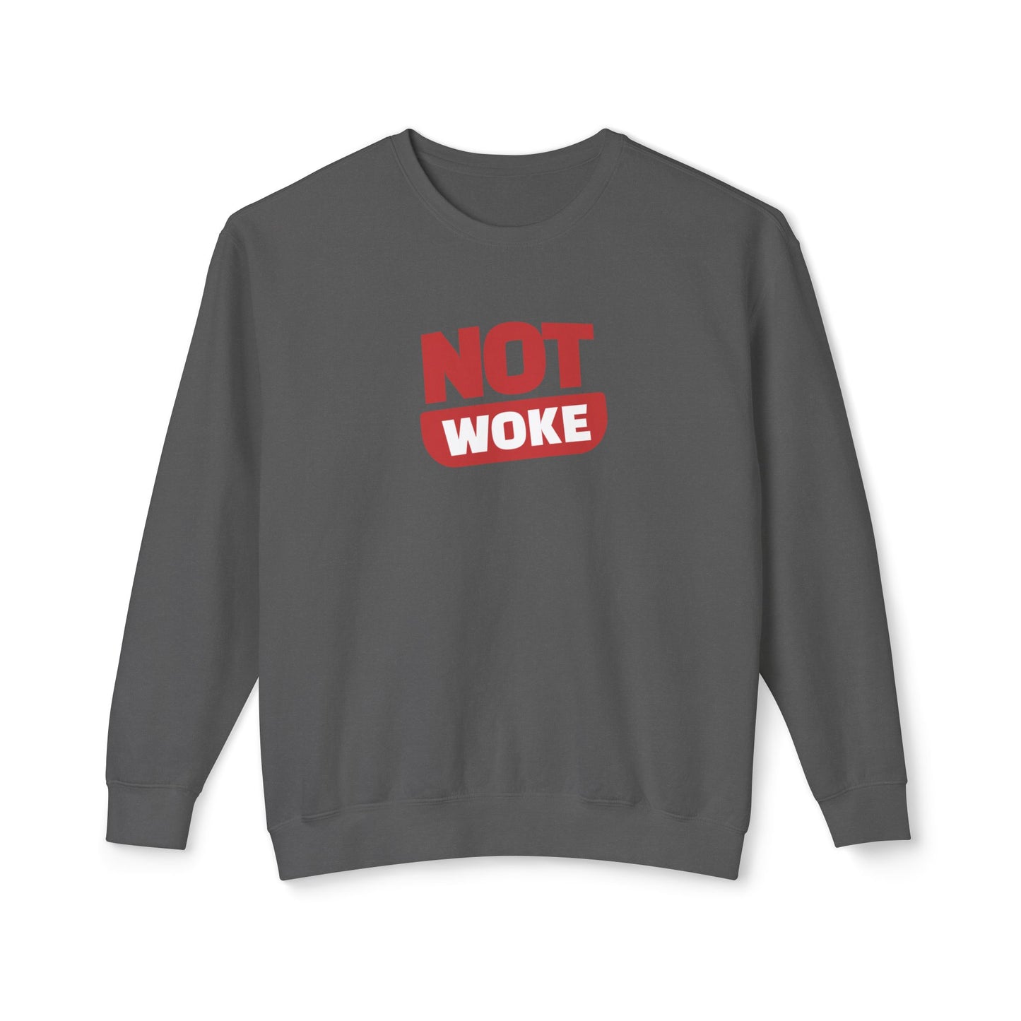 Not Woke - Men's Lightweight Crewneck Sweatshirt