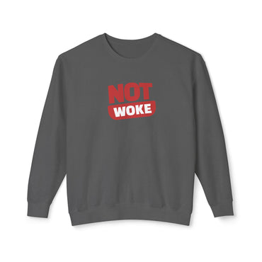 Not Woke - Men's Lightweight Crewneck Sweatshirt