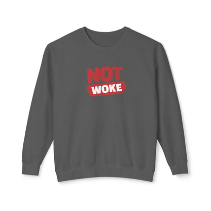 Not Woke - Men's Lightweight Crewneck Sweatshirt