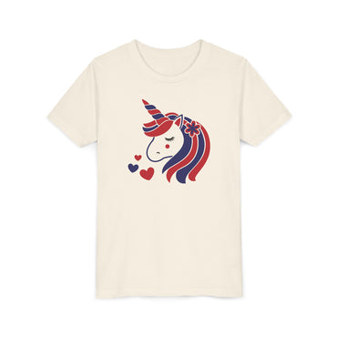 American Unicorn - Girls Youth Short Sleeve Tee