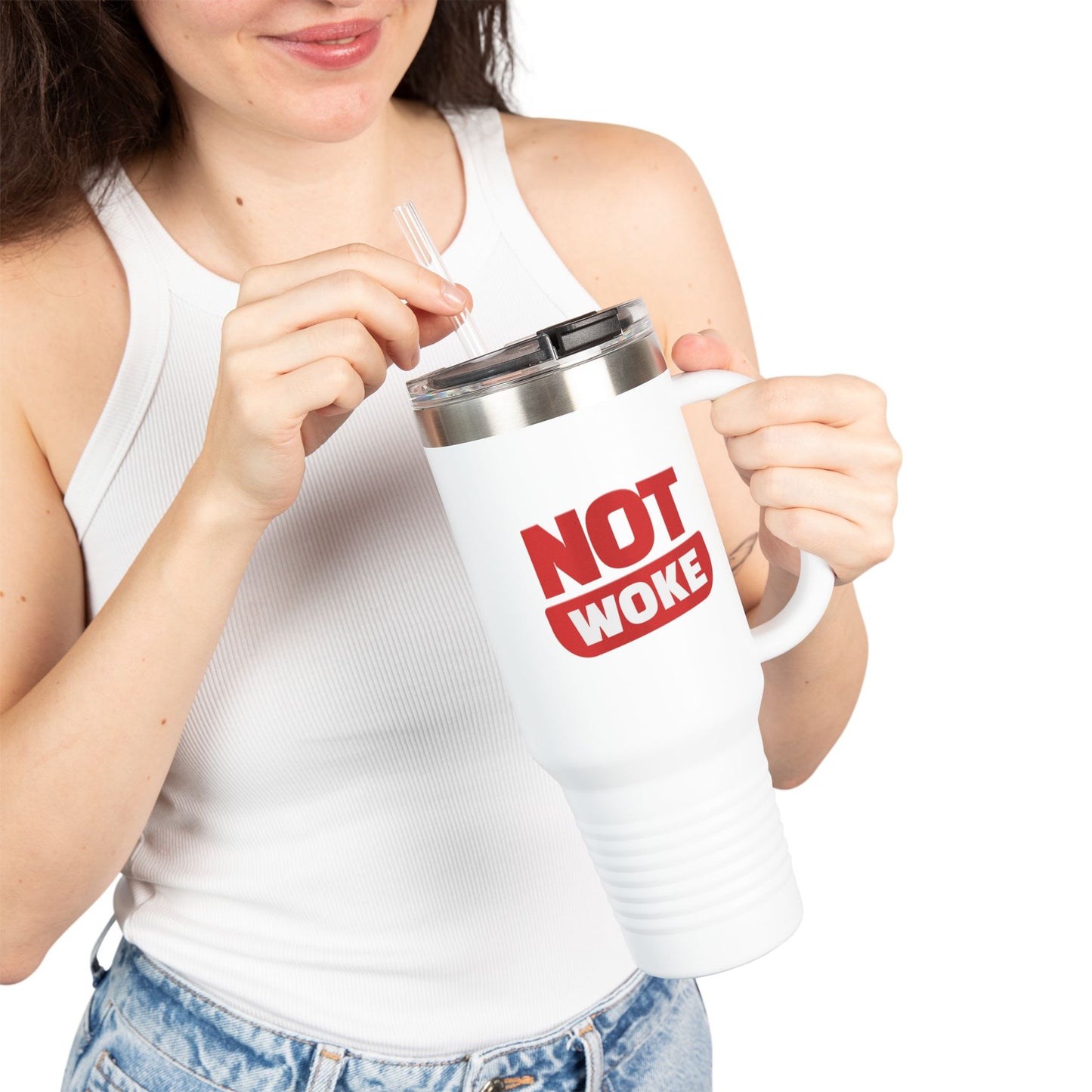 Not Woke - Insulated Travel Mug, 40oz