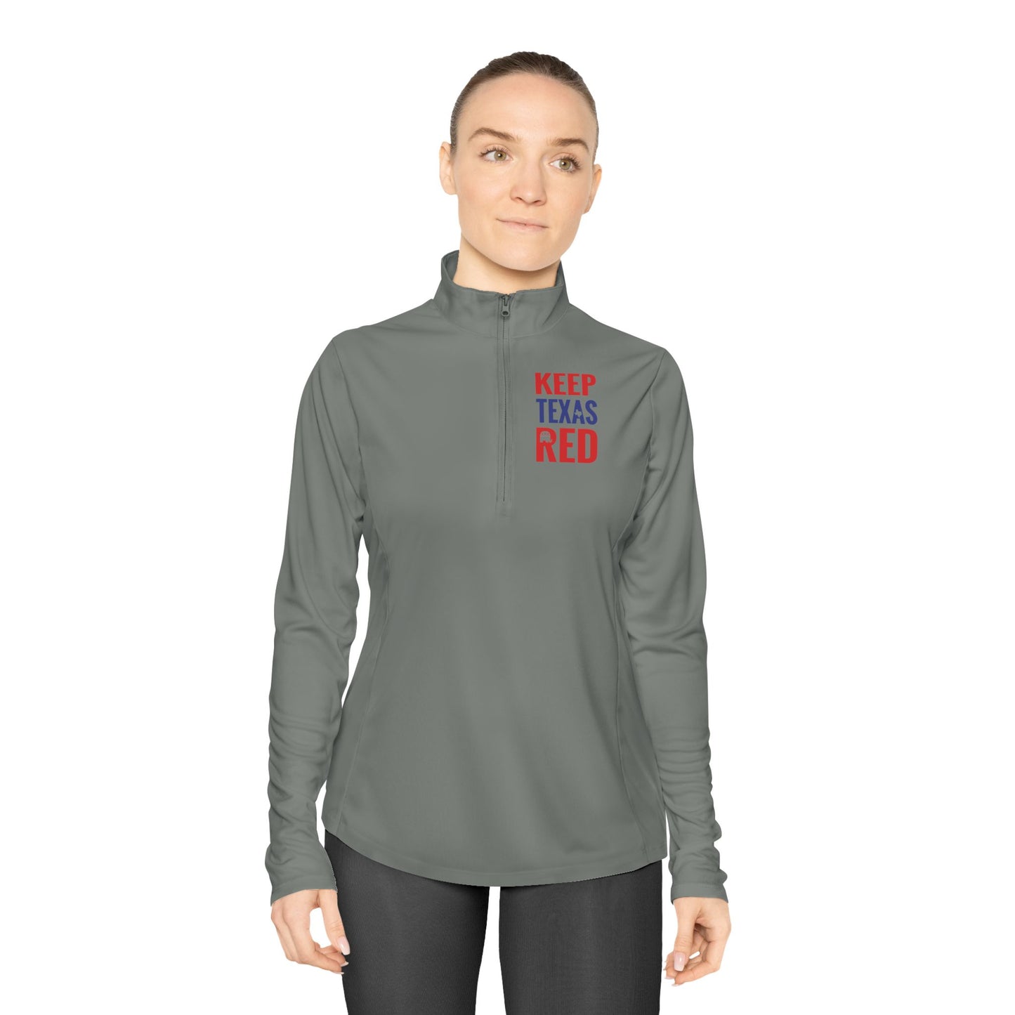 Keep Texas Red - Ladies Quarter-Zip Pullover