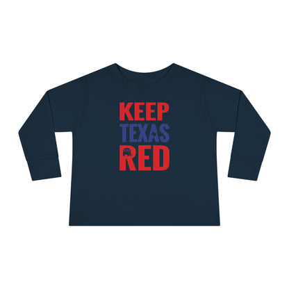 Keep Texas Red - Toddler Long Sleeve Tee