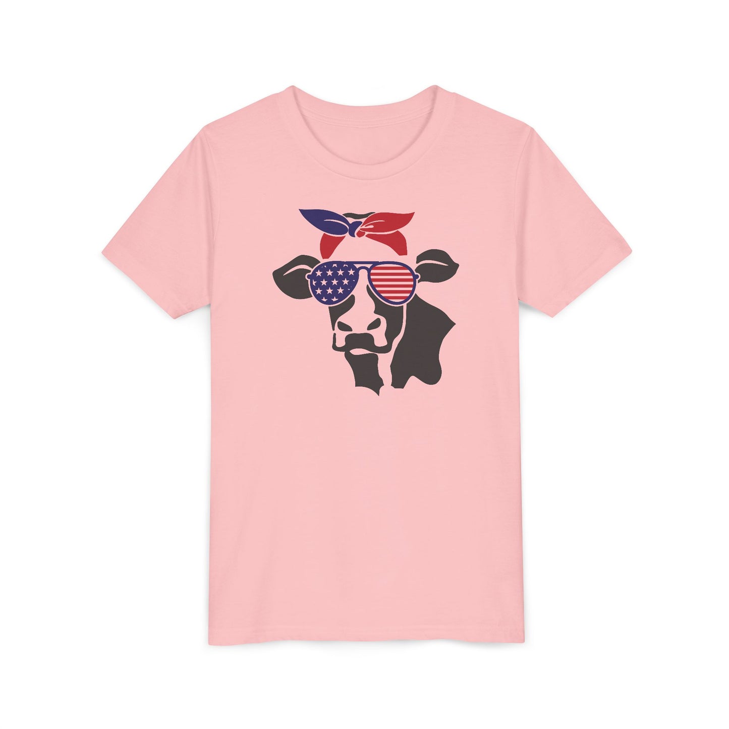 American Cow - Girls Youth Short Sleeve Tee