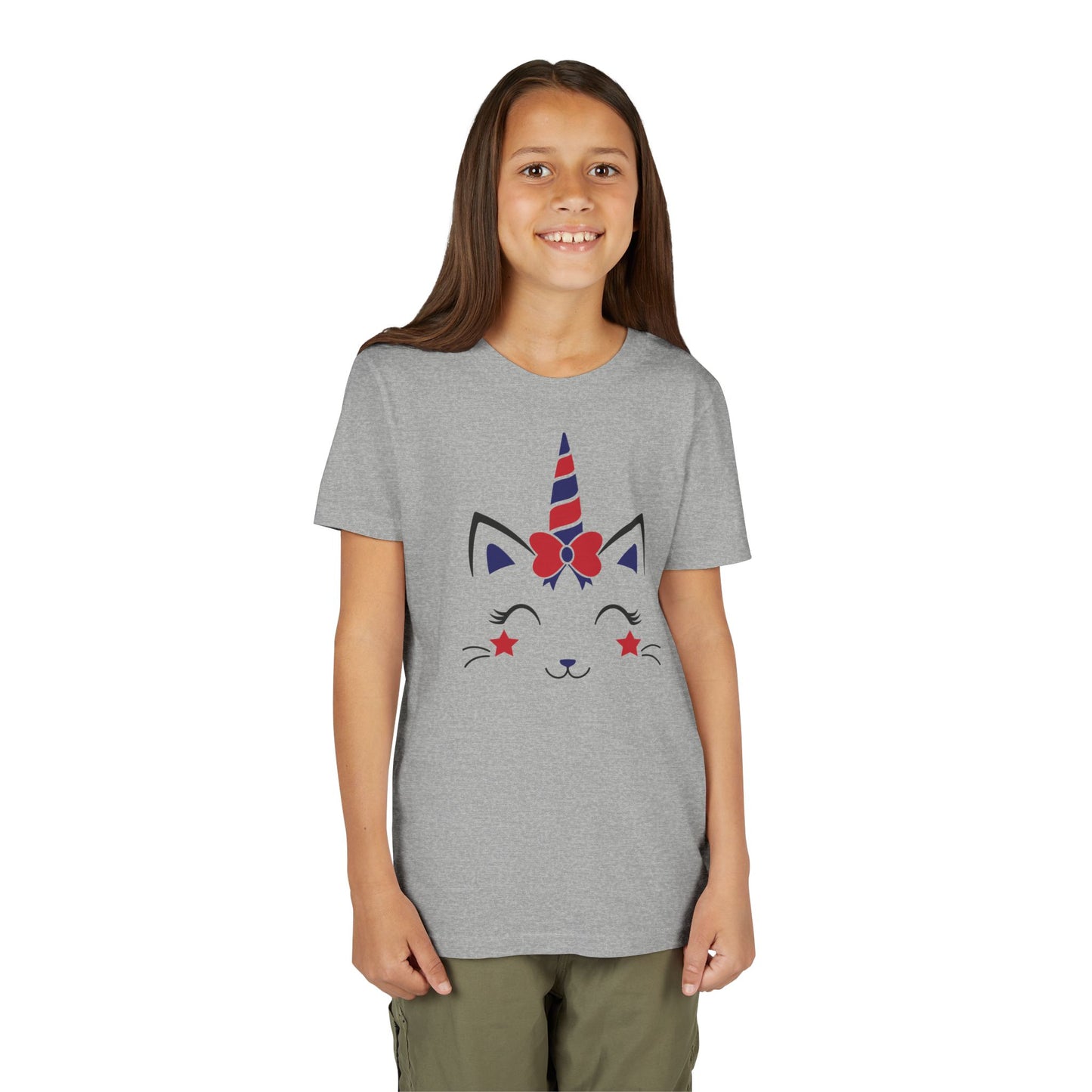 American Cat - Girls Youth Short Sleeve Tee